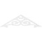 Ekena Millwork Pitch Hurley Architectural Grade PVC Gable Pediment, 36"W x 10 1/2"H x 1"P (7/12) GPP036X011X100HUR - alternate 4